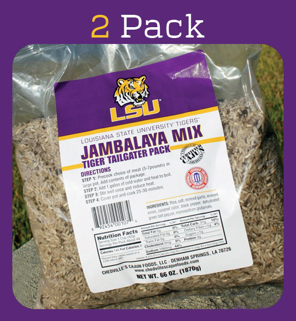 Jambalaya Mix 2 Pack LSU Tigers Game Day Foods